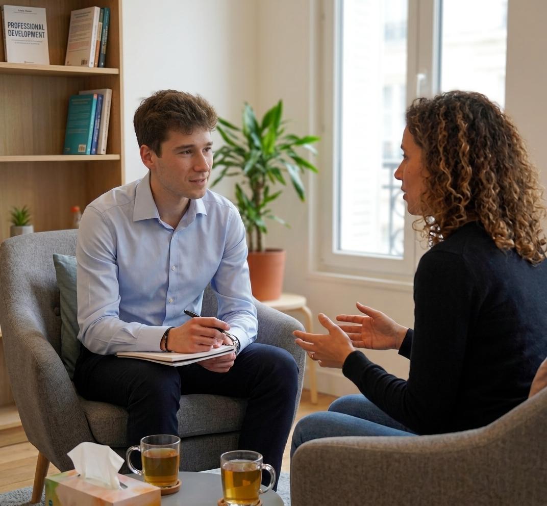 Illustration d’un accompagnement de coaching en cabinet